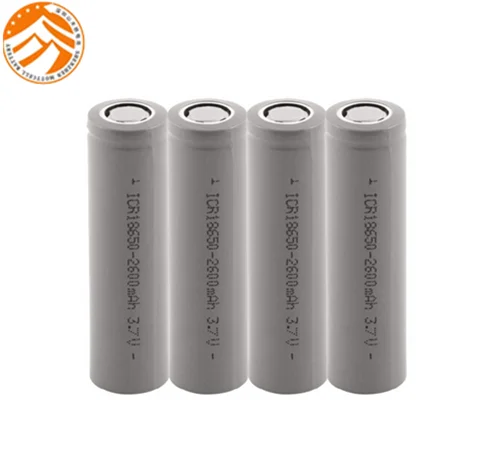 IEC62133 सिलेंडर ली आयन उच्च तापमान लिथियम बैटरी 18650 3.7v 2600mah 5