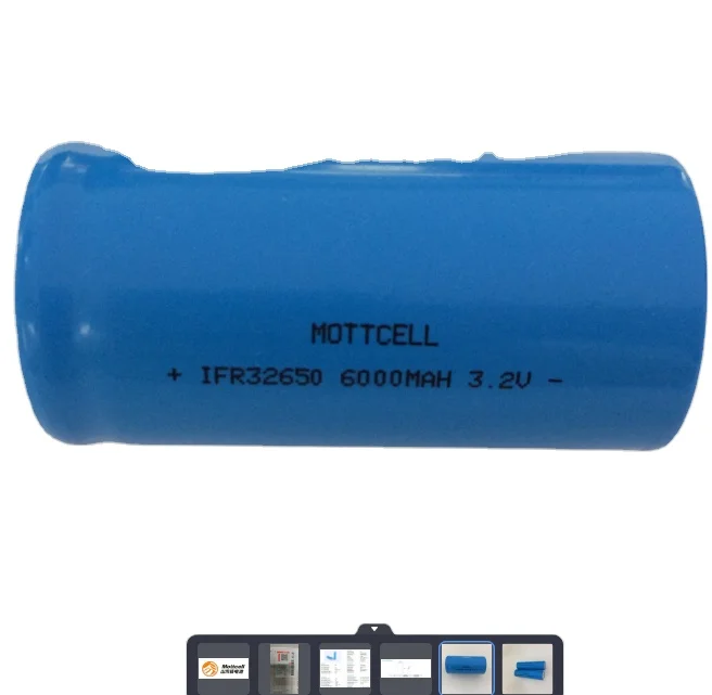 3.2V लाइफपो4 ली आयन सिलेंडर लिथियम बैटरी सेल 32700 32650 5000mAh 6000mAh 0