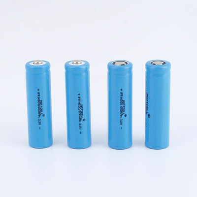 14500 3.2V रिचार्जेबल सिलेंडर लिथियम बैटरी एए आकार 600mAh 500mAh